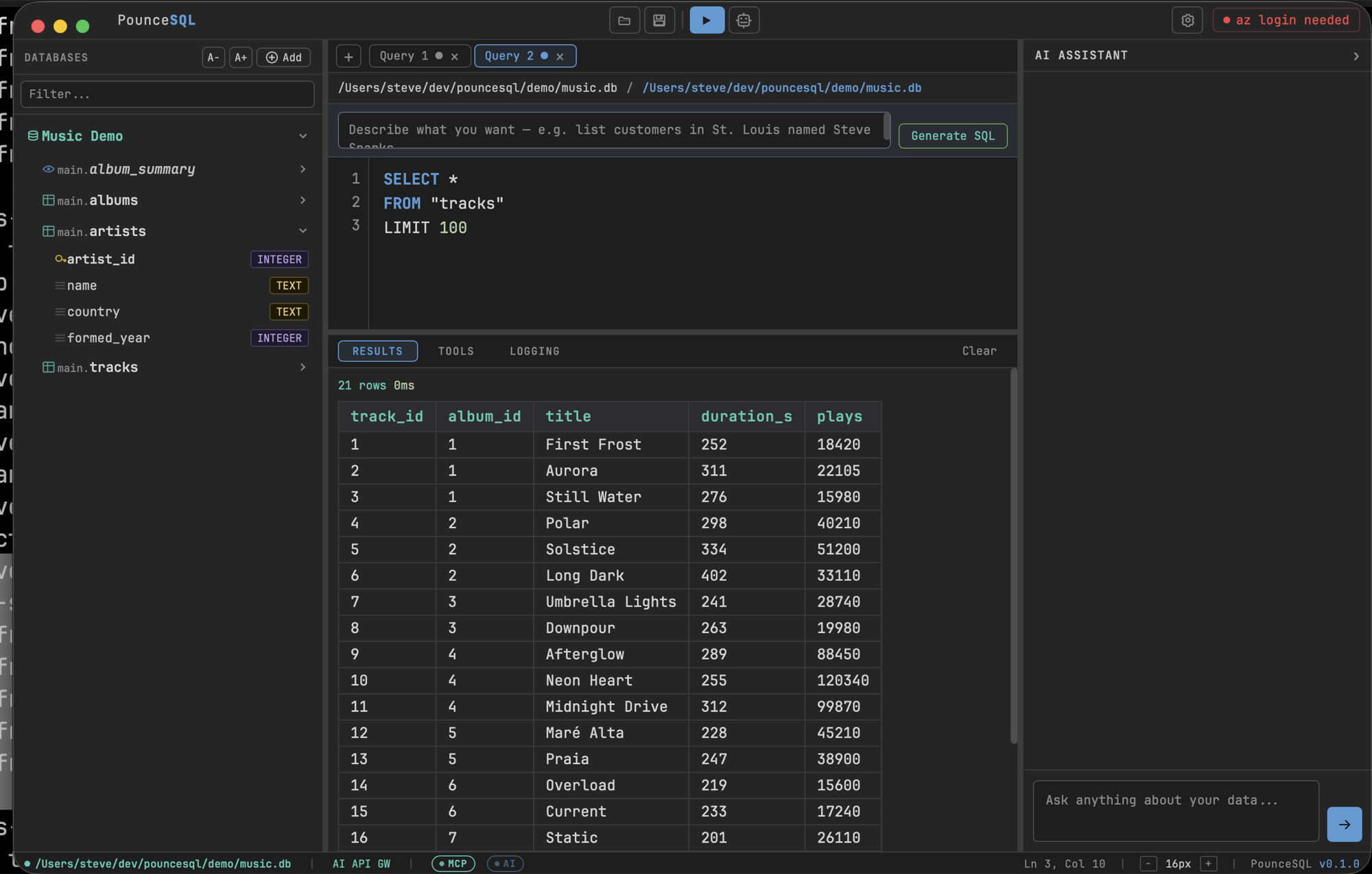 Database tree